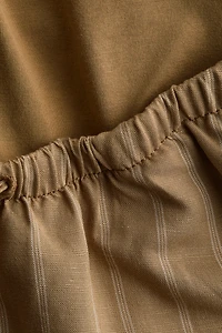 MAMA Linen-Blend Shorts