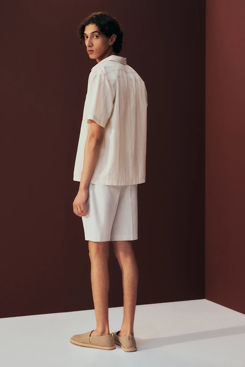 Regular-Fit Lyocell-Blend Chino Shorts
