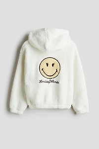 Veste à capuche et fermeture éclair en polar