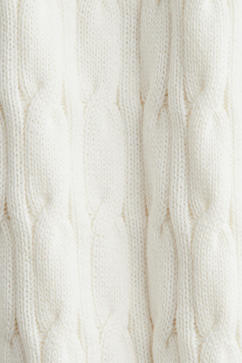 Chandail en tricot torsadé de coton