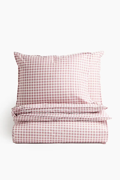 Patterned King/Queen Duvet Cover Set