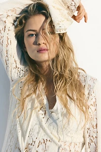 Robe maxi avec dentelle