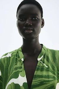 Robe tunique froissée