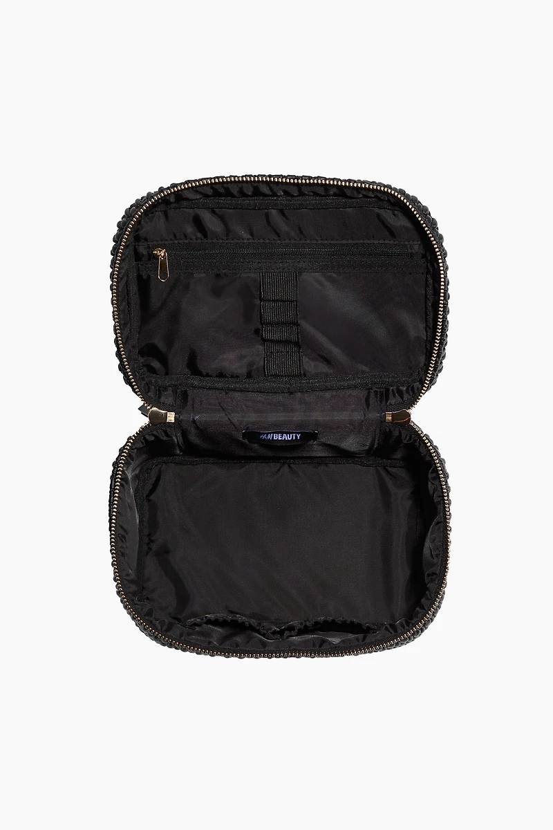 Quilted Boxy Makeup Bag