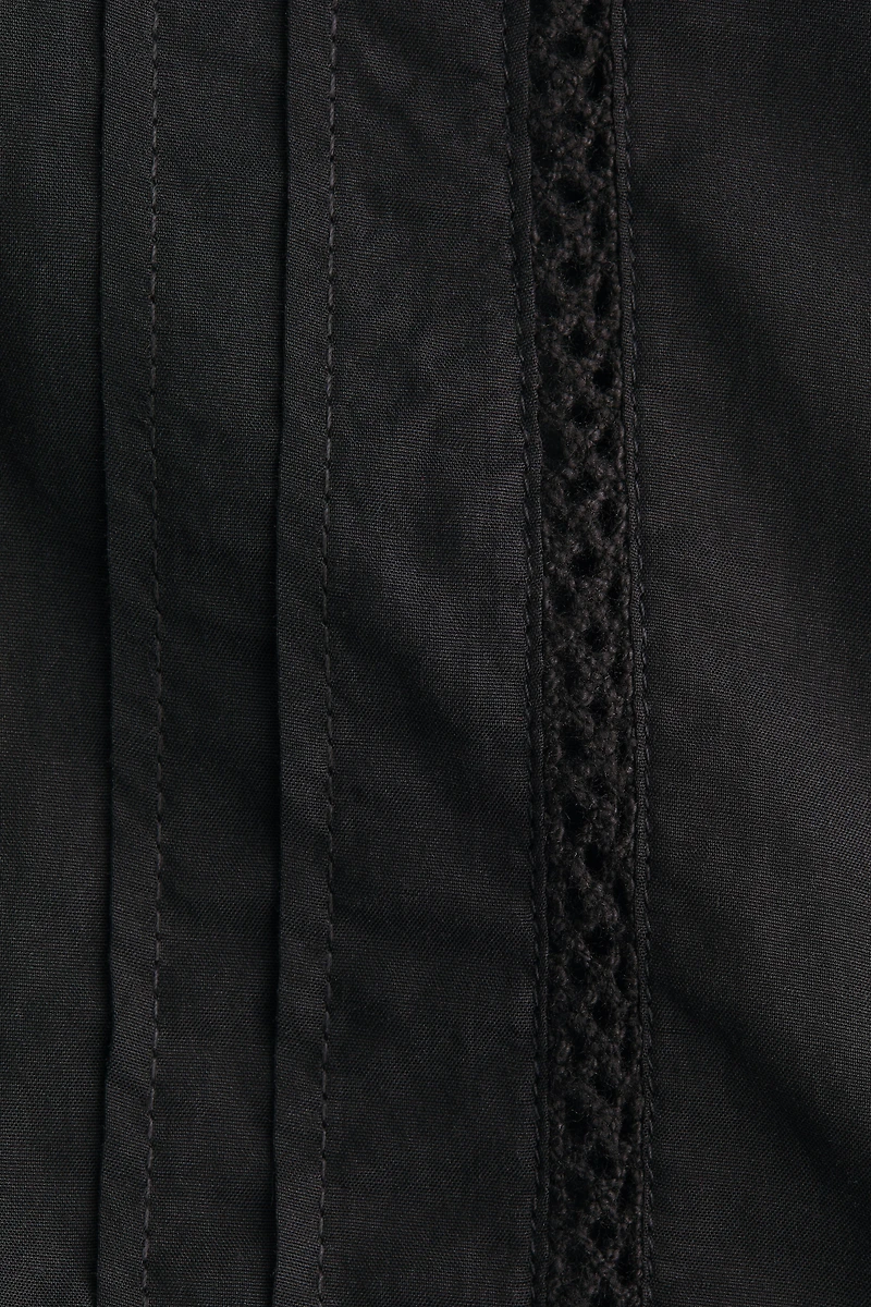 Pintucked Pajama Shirt