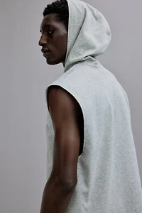 Regular-Fit Sleeveless Sports Hoodie with DryMove™