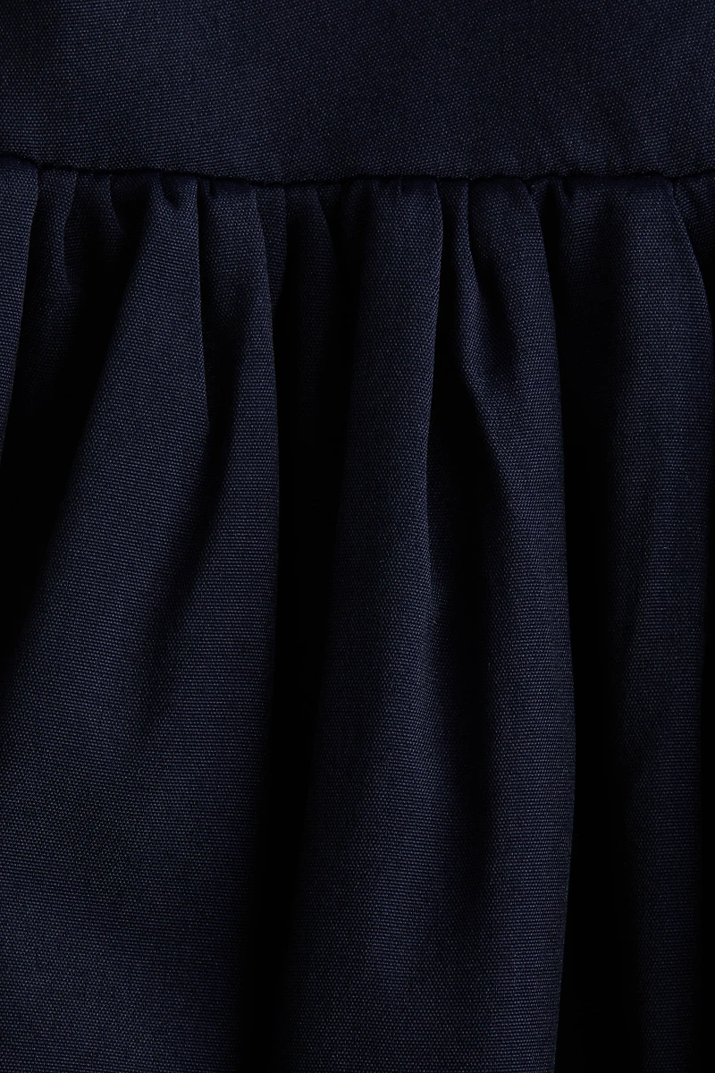 Bubble-Hem Shirt Dress