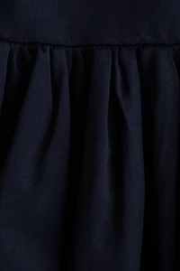 Bubble-Hem Shirt Dress