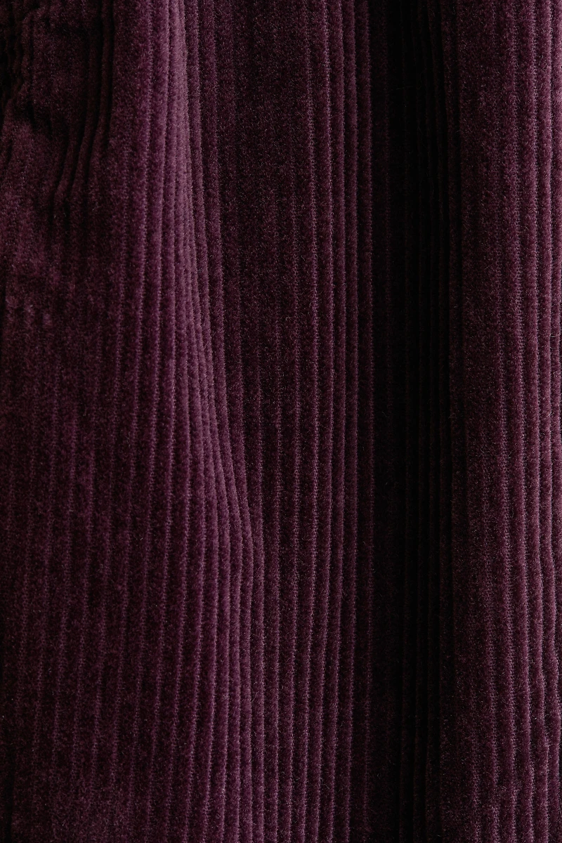 Paper-Bag Corduroy Pants