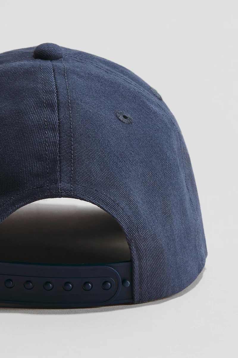 Motif-Detail Cotton Cap