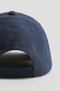 Motif-Detail Cotton Cap