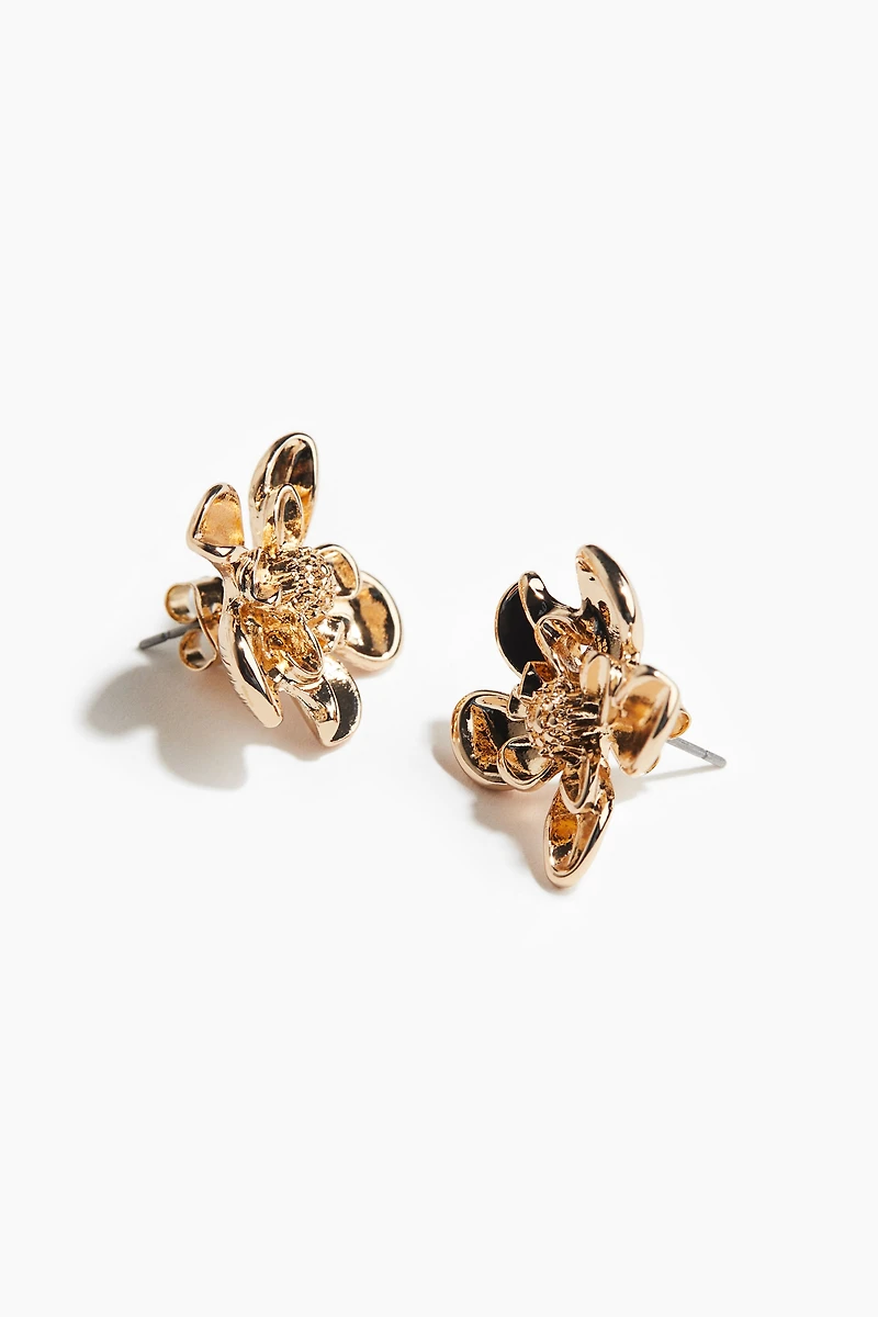 Flower-Shaped Stud Earrings