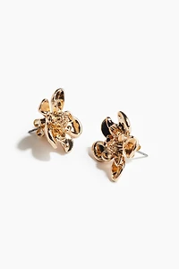 Flower-Shaped Stud Earrings