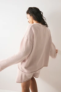 Roll-edge Sweater