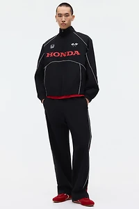 Veste de survêtement imprimée ample en nylon