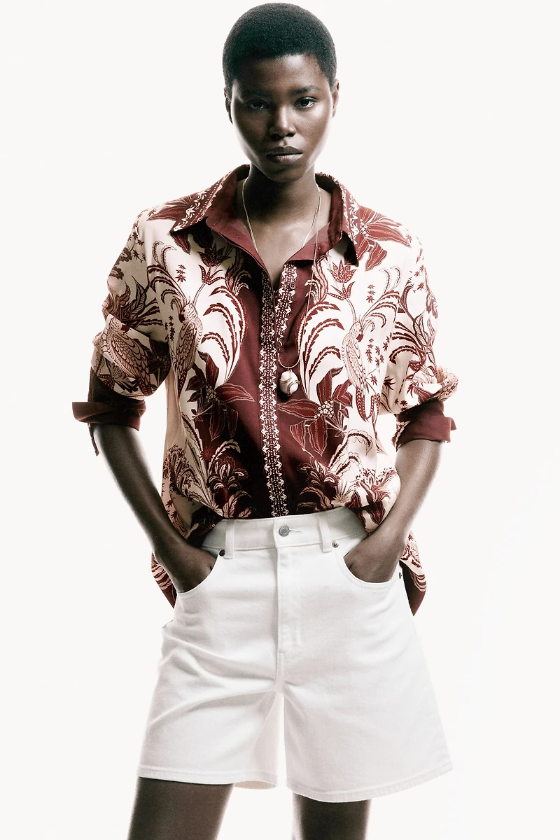 Oversized Printed Shirt