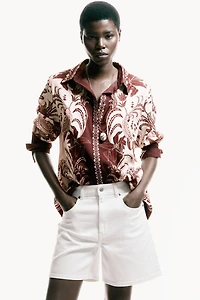 Oversized Printed Shirt