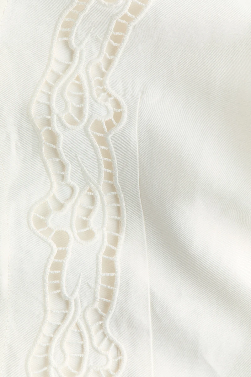 Tie-Front Linen-Blend Jacket