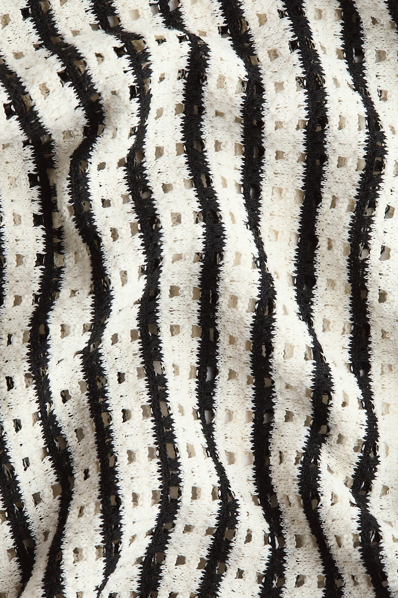 Open-Knit Midi Dress