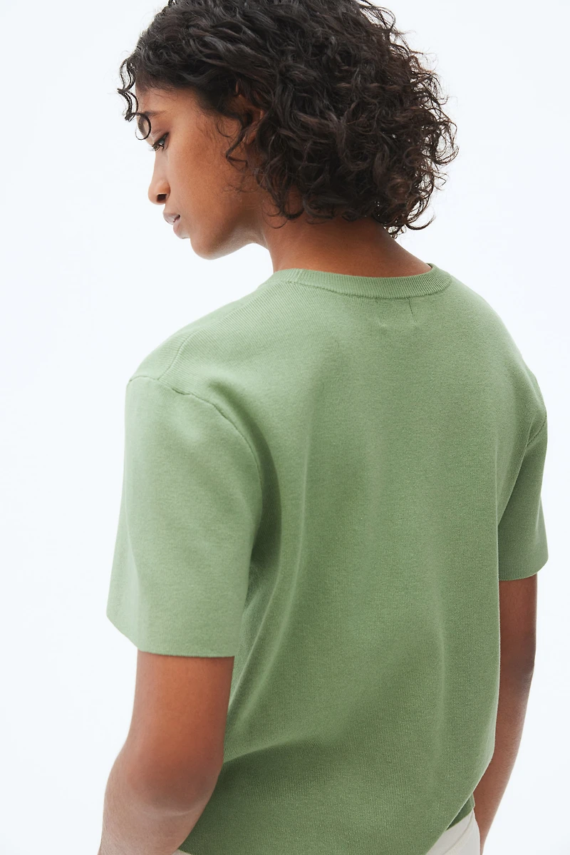 Fine-Knit T-Shirt