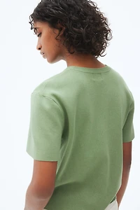 Fine-Knit T-Shirt