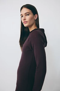 T-shirt de sport en laine avec capuchon