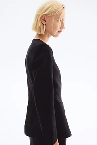 Linen-Blend Jacket