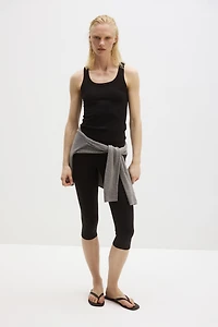 Cooling Slim-Fit Ribbed Tank Top