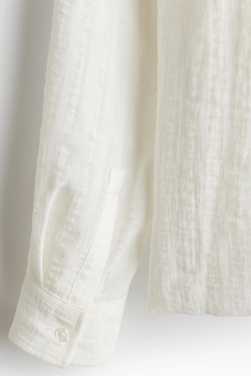 Chemise classique en tissu jacquard