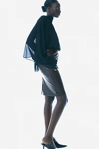 Knee-Length Pencil Skirt