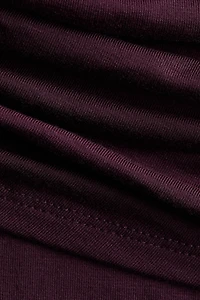 Haut asymétrique à effet drapé