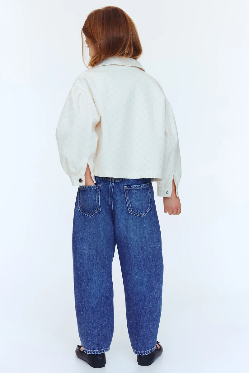 Loose-Fit Barrel Jeans
