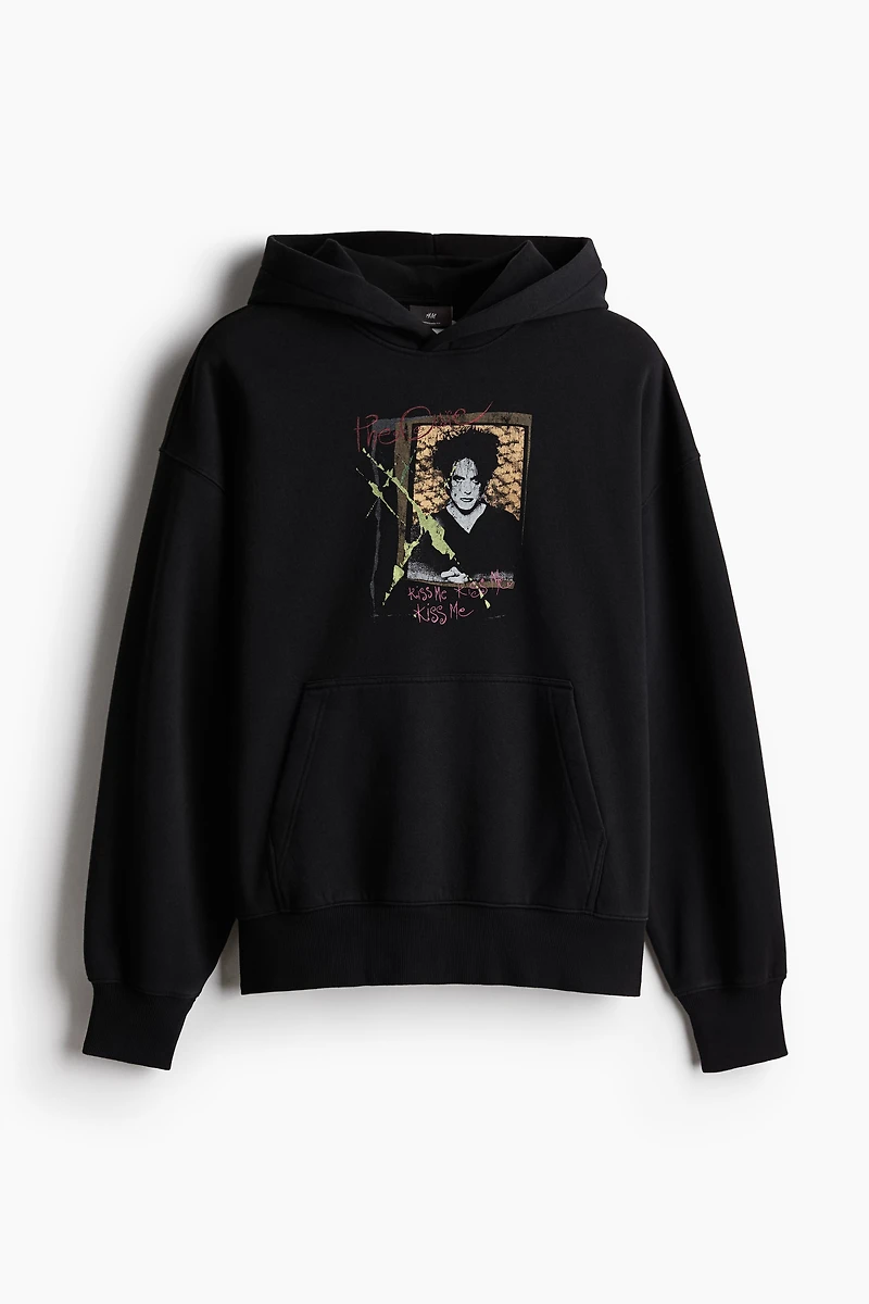 Oversized Fit Printed Hoodie