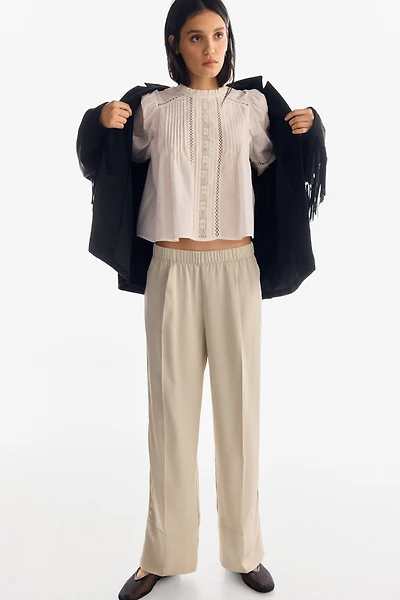 Pantalon à taille élastique