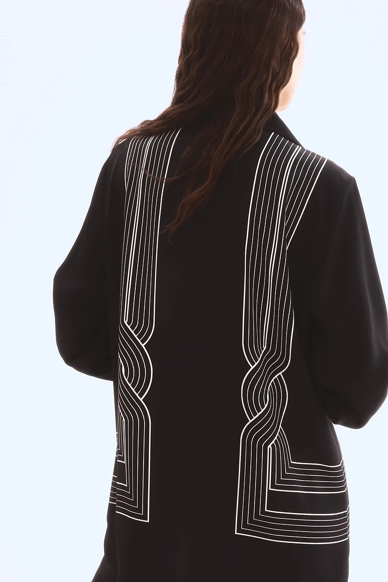 Chemise grande taille imprimée