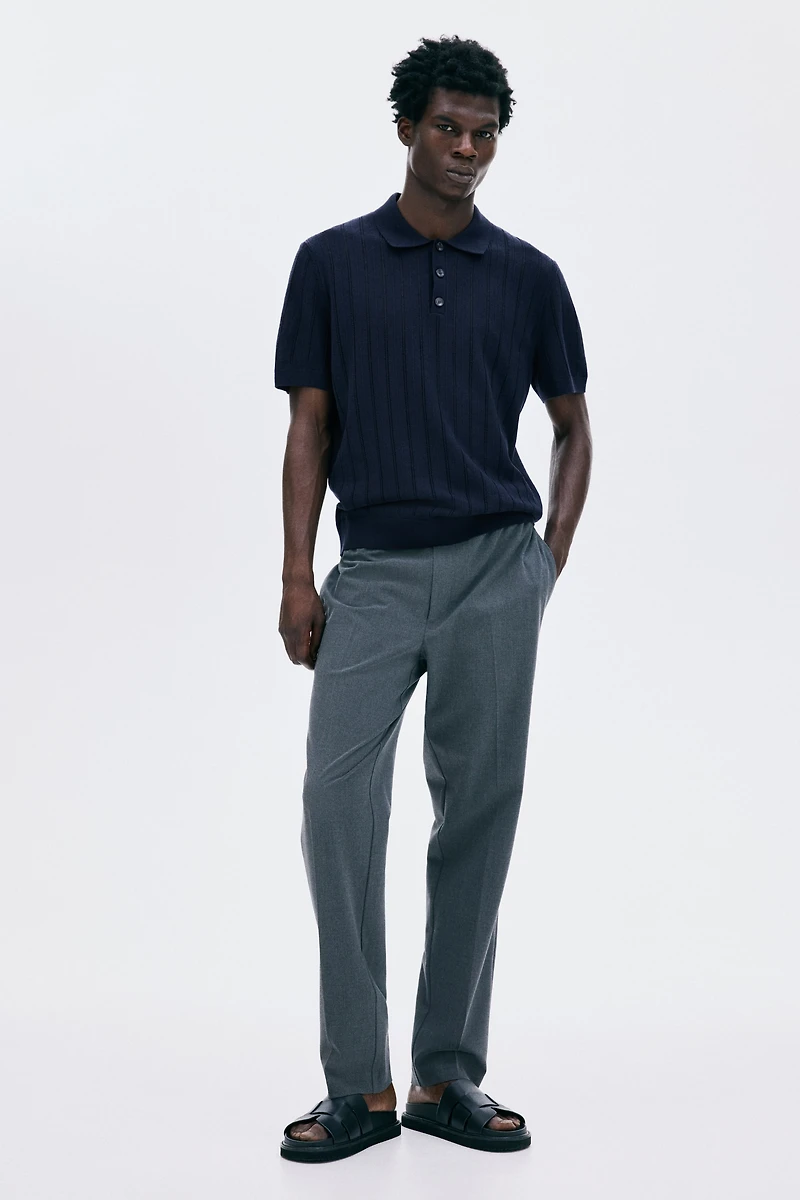 Regular-Fit Textured Polo Shirt