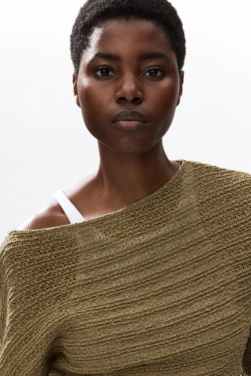 Haut en tricot texturé