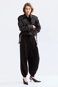 Pleated Balloon Pants