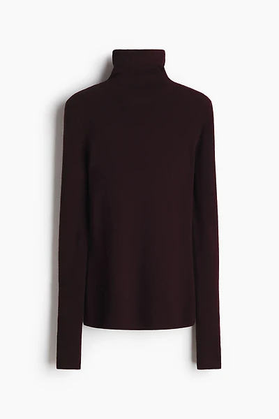 Cashmere-Blend Turtleneck Sweater