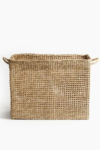 Large Straw Storage Basket