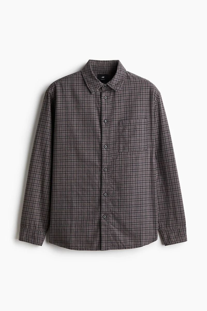 Loose-Fit Flannel Shirt