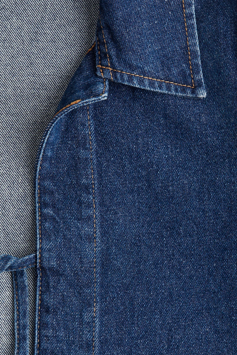 Tie-Front Denim Jacket