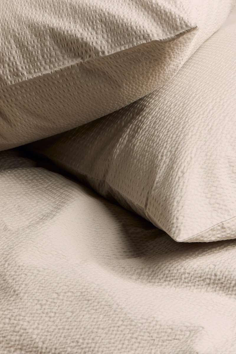 Seersucker King/Queen Duvet Cover Set