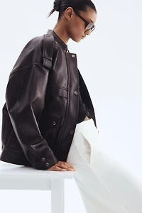 Pantalon large en sergé