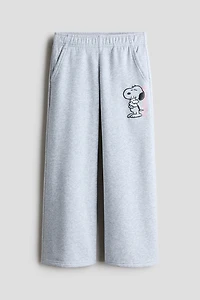 Sweatpant Joggers with Printed Motif