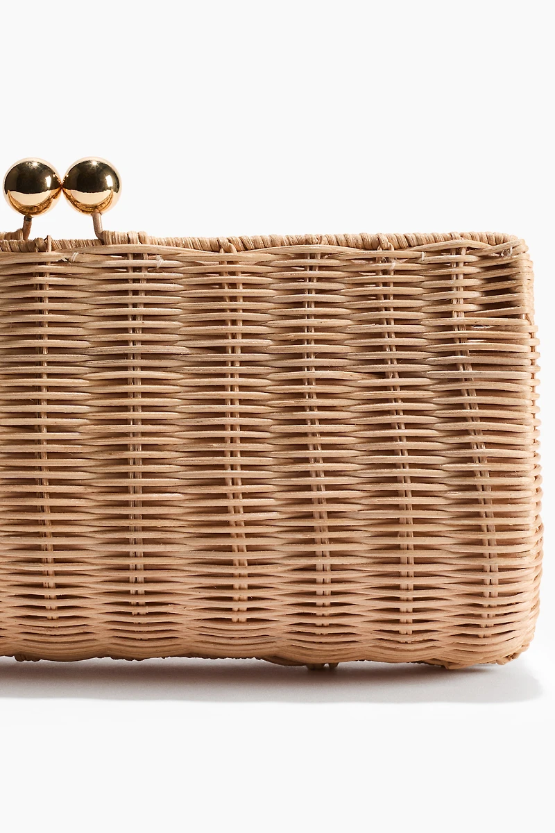 Rattan Clutch Bag