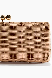 Rattan Clutch Bag