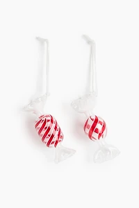 2-Pack Glass Ornaments