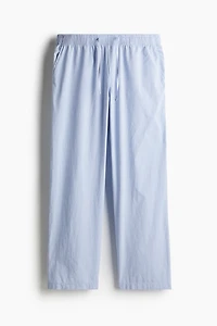 Pantalon décontracté en popeline