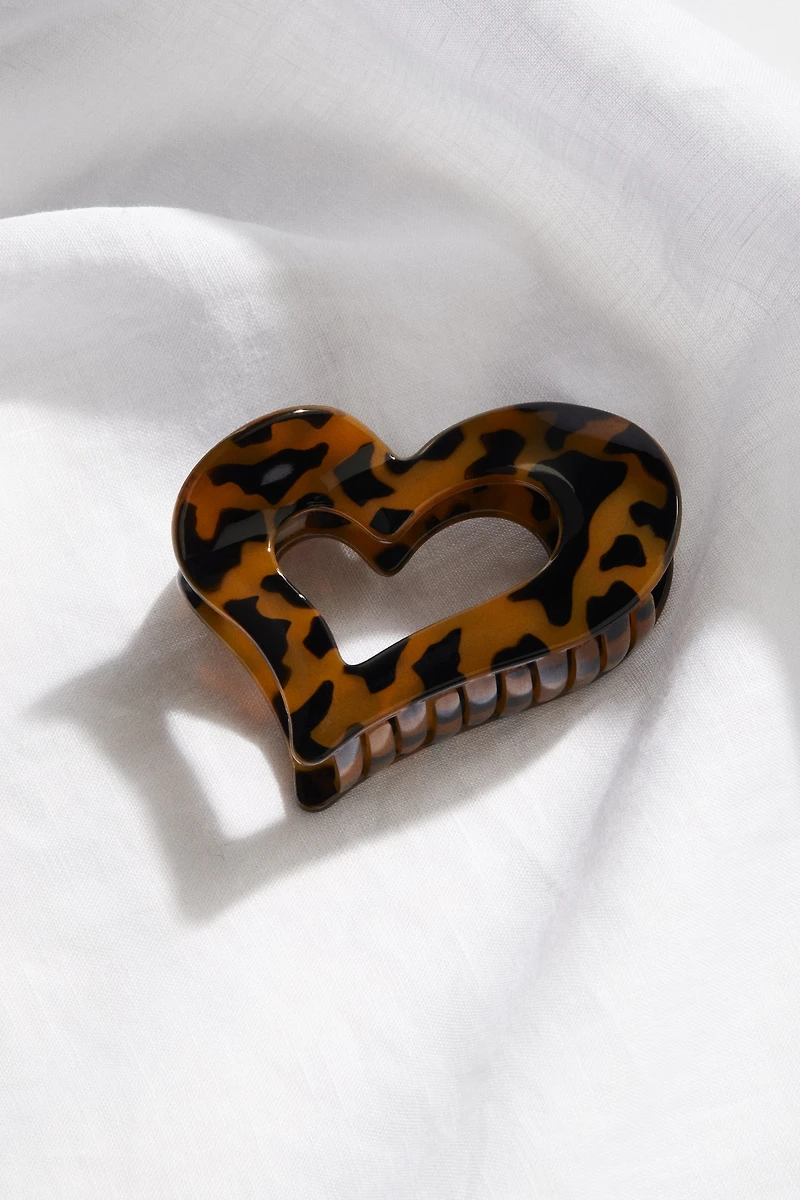Heart-Shaped Hair Claw